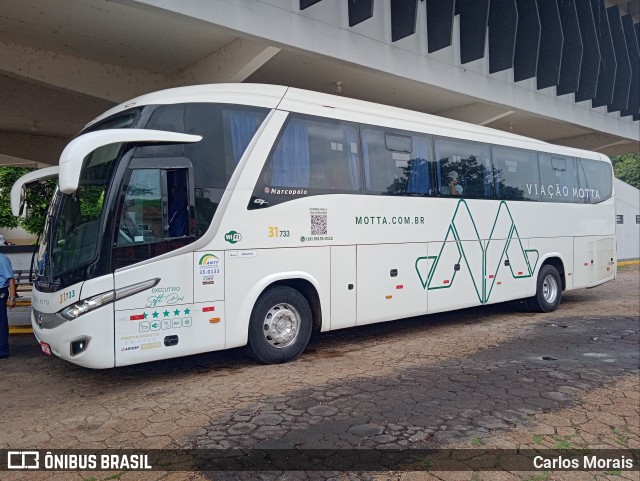 Viação Motta 31733 na cidade de Presidente Venceslau, São Paulo, Brasil, por Carlos Morais. ID da foto: 11587559.