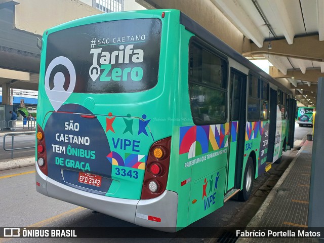 VIPE - Viação Padre Eustáquio 3343 na cidade de São Caetano do Sul, São Paulo, Brasil, por Fabrício Portella Matos. Número da foto: #11588543.