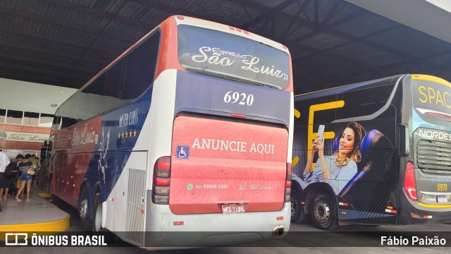 Expresso São Luiz 6920 na cidade de Goiânia, Goiás, Brasil, por Fábio Paixão. Número da foto: #11588226.