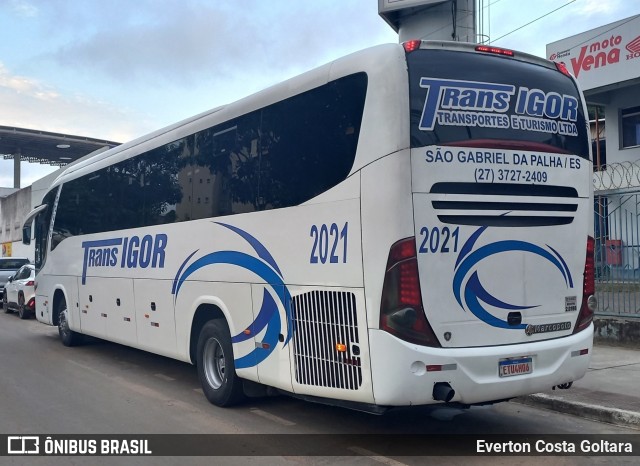 Trans Igor Transportes e Turismo 2021 na cidade de Cariacica, Espírito Santo, Brasil, por Everton Costa Goltara. ID da foto: 11587060.