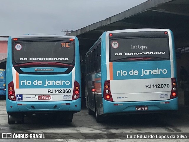 Expresso Rio de Janeiro RJ 142.070 na cidade de Niterói, Rio de Janeiro, Brasil, por Luiz Eduardo Lopes da Silva. Número da foto: #11586850.