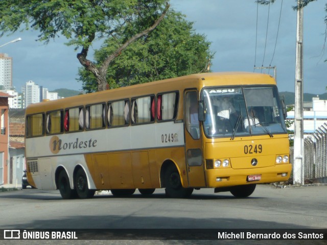 Viação Nordeste 0249 na cidade de Natal, Rio Grande do Norte, Brasil, por Michell Bernardo dos Santos. ID da foto: 11587361.