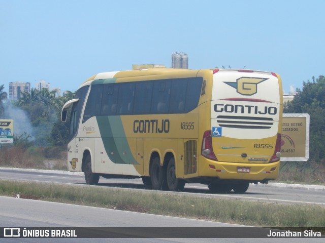 Empresa Gontijo de Transportes 18555 na cidade de Jaboatão dos Guararapes, Pernambuco, Brasil, por Jonathan Silva. ID da foto: 11587165.