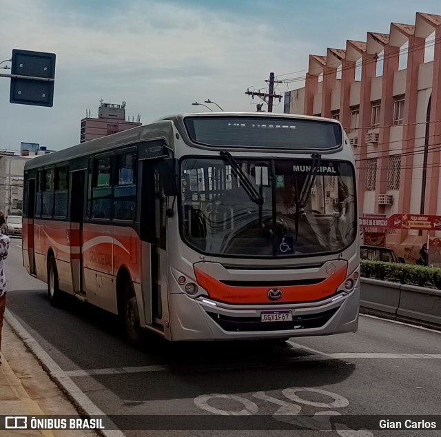 Transportes Coletivos Grande Bauru 2141 na cidade de Bauru, São Paulo, Brasil, por Gian Carlos. ID da foto: 11587228.