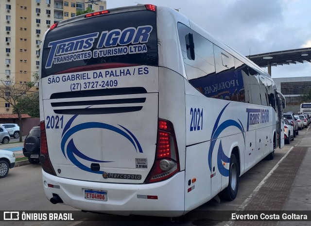 Trans Igor Transportes e Turismo 2021 na cidade de Cariacica, Espírito Santo, Brasil, por Everton Costa Goltara. ID da foto: 11587062.