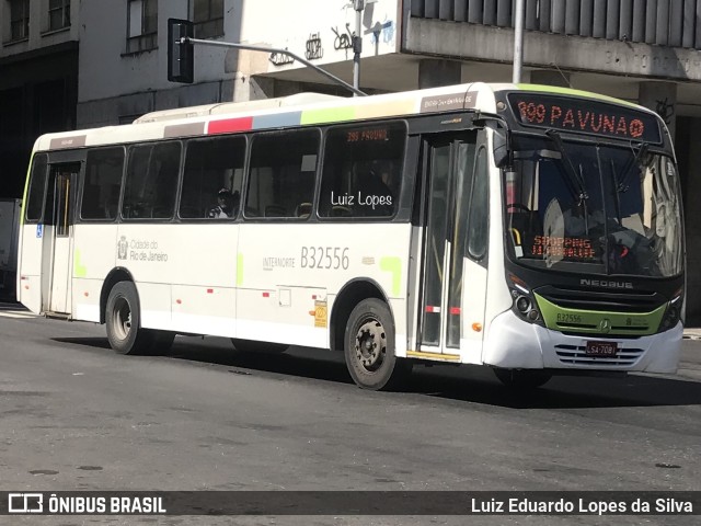 Viação Pavunense B32556 na cidade de Rio de Janeiro, Rio de Janeiro, Brasil, por Luiz Eduardo Lopes da Silva. ID da foto: 11586856.