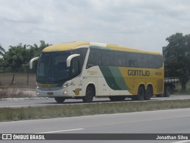 Empresa Gontijo de Transportes 18555 na cidade de Jaboatão dos Guararapes, Pernambuco, Brasil, por Jonathan Silva. ID da foto: 11587170.