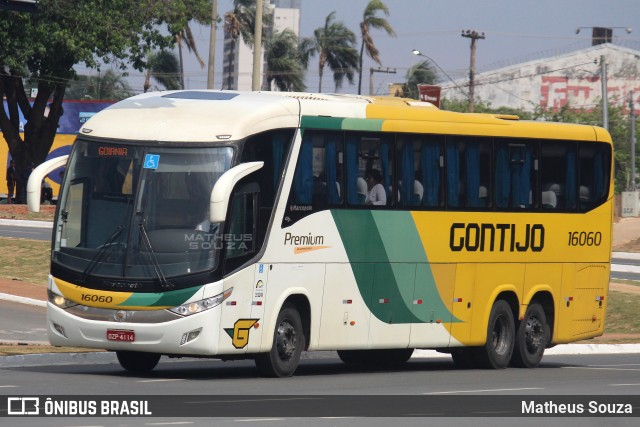 Empresa Gontijo de Transportes 16060 na cidade de Goiânia, Goiás, Brasil, por Matheus Souza. ID da foto: 11589183.