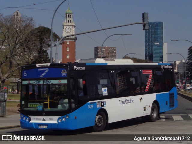 Transportes Automotores 12 de Octubre 1428 na cidade de Ciudad Autónoma de Buenos Aires, Argentina, por Agustin SanCristobal1712. ID da foto: 11610137.