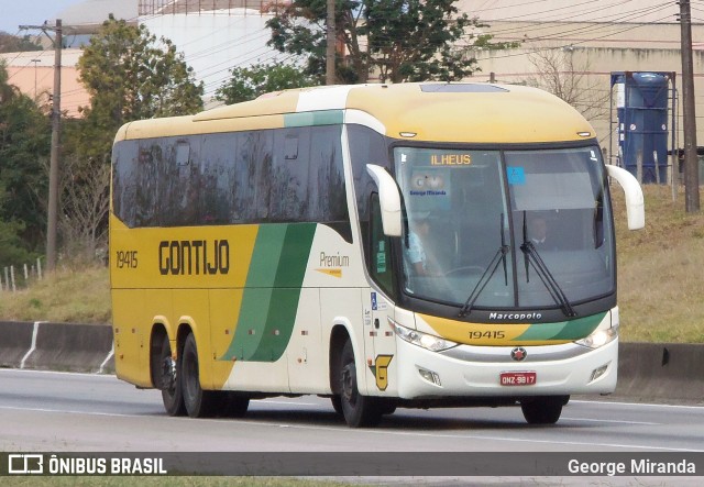 Empresa Gontijo de Transportes 19415 na cidade de São José dos Campos, São Paulo, Brasil, por George Miranda. ID da foto: 11611901.