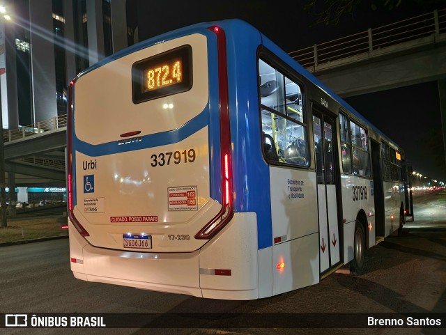 Urbi Mobilidade Urbana 337919 na cidade de Taguatinga, Distrito Federal, Brasil, por Brenno Santos. ID da foto: 11610417.