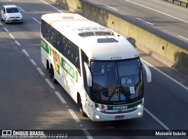 Empresa Gontijo de Transportes 21590 na cidade de Cubatão, São Paulo, Brasil, por Moiséis Inácio. ID da foto: 11611539.