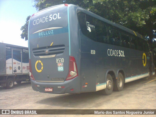 Viação Cidade Sol 8530 na cidade de Salvador, Bahia, Brasil, por Mario dos Santos Nogueira Junior. ID da foto: 11615078.