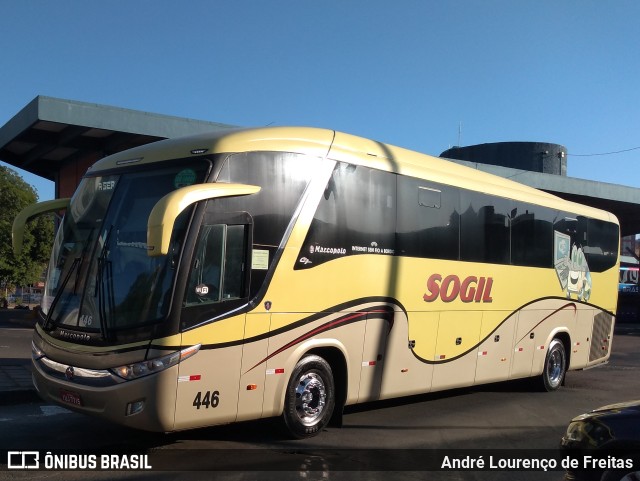 SOGIL - Sociedade de Ônibus Gigante Ltda. 446 na cidade de Porto Alegre, Rio Grande do Sul, Brasil, por André Lourenço de Freitas. ID da foto: 11616588.