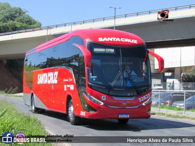 Viação Santa Cruz 32823 na cidade de Campinas, São Paulo, Brasil, por Henrique Alves de Paula Silva. ID da foto: 11616639.