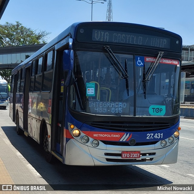 BB Transportes e Turismo 27.431 na cidade de Itapevi, São Paulo, Brasil, por Michel Nowacki. ID da foto: 11617766.