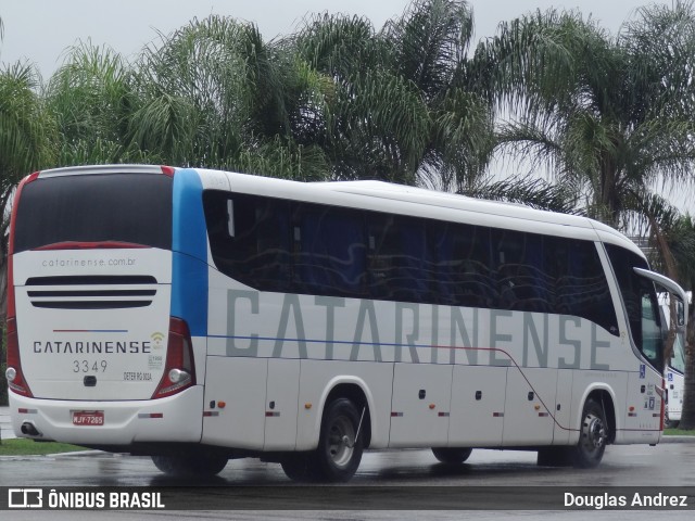 Auto Viação Catarinense 3349 na cidade de Florianópolis, Santa Catarina, Brasil, por Douglas Andrez. ID da foto: 11617438.