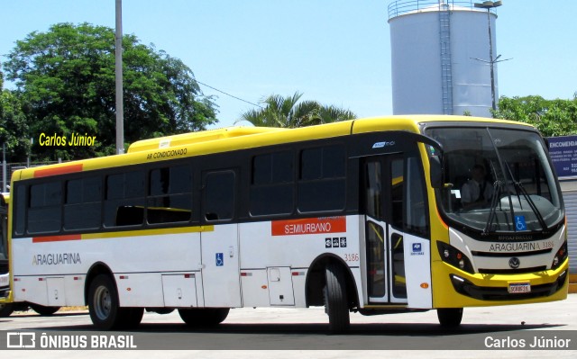 Viação Araguarina 3186 na cidade de Goiânia, Goiás, Brasil, por Carlos Júnior. Número da foto: #11617208.