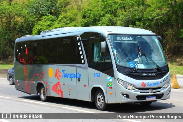 Rio Transporte Terrestre Locadora 8198 na cidade de Piraí, Rio de Janeiro, Brasil, por Paulo Henrique Pereira Borges. ID da foto: 11617794.