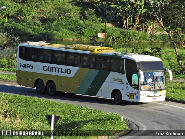 Empresa Gontijo de Transportes 14195 na cidade de Juiz de Fora, Minas Gerais, Brasil, por Luiz Krolman. Número da foto: #11617889.