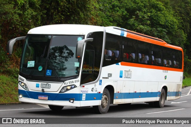 Expresso União 10384 na cidade de Piraí, Rio de Janeiro, Brasil, por Paulo Henrique Pereira Borges. ID da foto: 11619505.