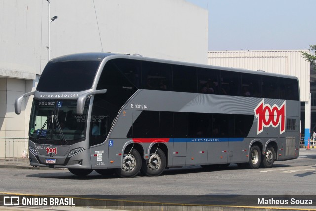 Auto Viação 1001 RJ 108.1214 na cidade de Rio de Janeiro, Rio de Janeiro, Brasil, por Matheus Souza. Número da foto: #11620004.