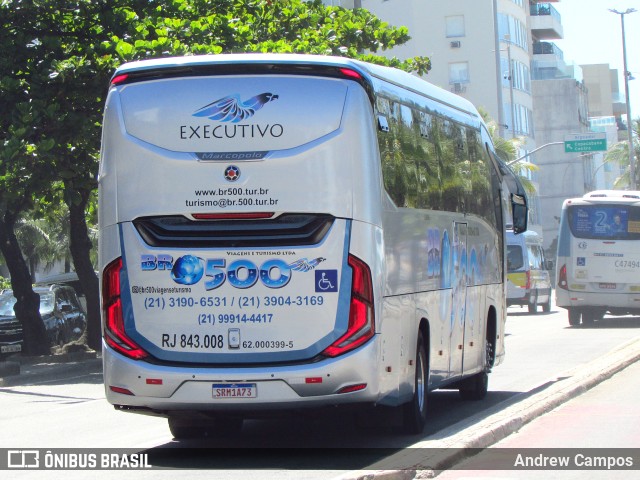 BR-500 Viagens e Turismo RJ 843.008 na cidade de Rio de Janeiro, Rio de Janeiro, Brasil, por Andrew Campos. Número da foto: #11619035.