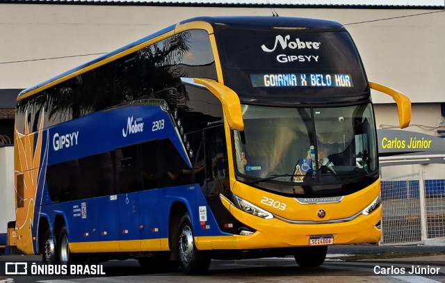 Nobre Turismo 2303 na cidade de Goiânia, Goiás, Brasil, por Carlos Júnior. Número da foto: #11618231.