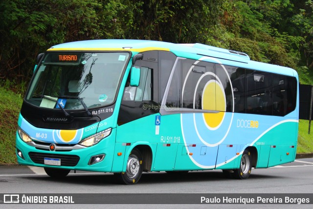 Doce Rio Fretamento e Turismo M-03 na cidade de Piraí, Rio de Janeiro, Brasil, por Paulo Henrique Pereira Borges. Número da foto: #11619497.
