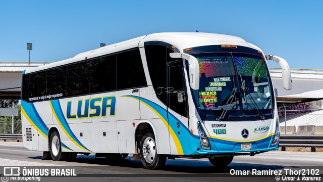 Autobuses Lusa 400 na cidade de Coyotepec, Estado de México, México, por Omar Ramírez Thor2102. ID da foto: 11618131.