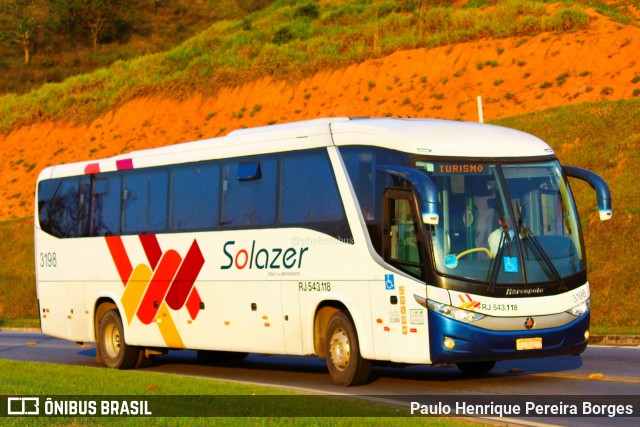 Solazer Transportes e Turismo 3198 na cidade de Aparecida, São Paulo, Brasil, por Paulo Henrique Pereira Borges. ID da foto: 11619558.