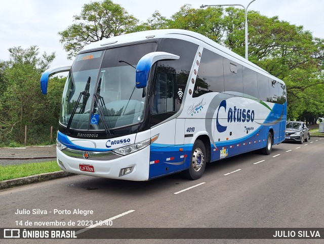 Catusso Transportes 4010 na cidade de Porto Alegre, Rio Grande do Sul, Brasil, por JULIO SILVA. Número da foto: #11621738.
