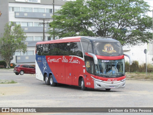 Expresso São Luiz 10170 na cidade de Caruaru, Pernambuco, Brasil, por Lenilson da Silva Pessoa. Número da foto: #11621182.