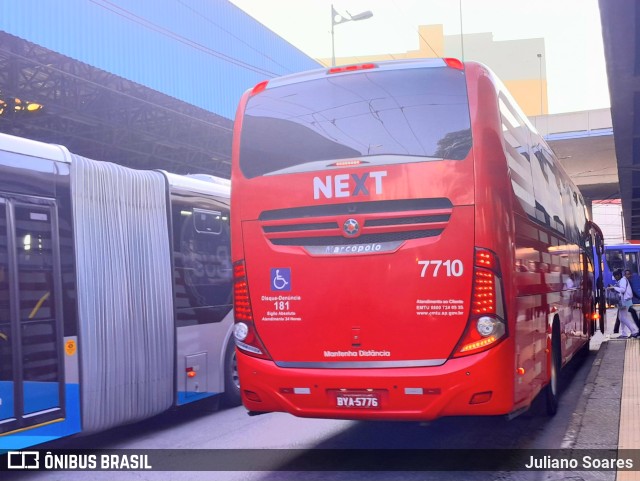 Next Mobilidade - ABC Sistema de Transporte 7710 na cidade de Santo André, São Paulo, Brasil, por Juliano Soares. ID da foto: 11621214.