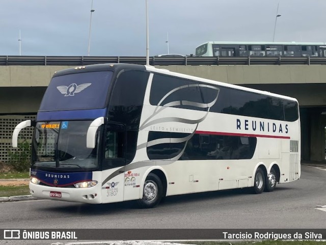 Reunidas Transportes Coletivos 31807 na cidade de Florianópolis, Santa Catarina, Brasil, por Tarcisio Rodrigues da Silva. ID da foto: 11621879.