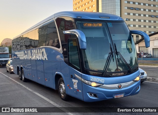 Viação Águia Branca 28040 na cidade de Cariacica, Espírito Santo, Brasil, por Everton Costa Goltara. Número da foto: #11621752.