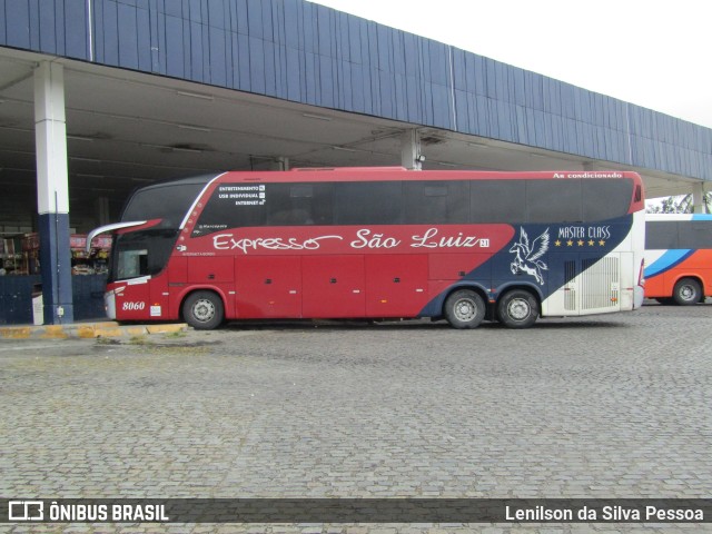 Expresso São Luiz 8060 na cidade de Caruaru, Pernambuco, Brasil, por Lenilson da Silva Pessoa. ID da foto: 11621226.