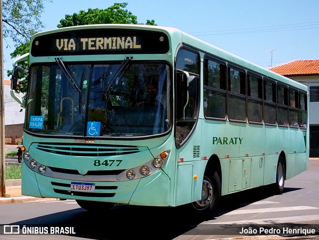 Viação Paraty 8477 na cidade de Jaú, São Paulo, Brasil, por João Pedro Henrique. Número da foto: #11621407.
