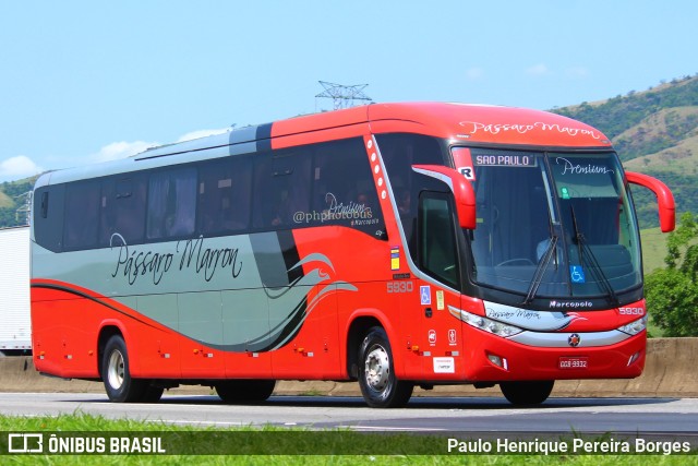 Empresa de Ônibus Pássaro Marron 5930 na cidade de Roseira, São Paulo, Brasil, por Paulo Henrique Pereira Borges. Número da foto: #11622368.