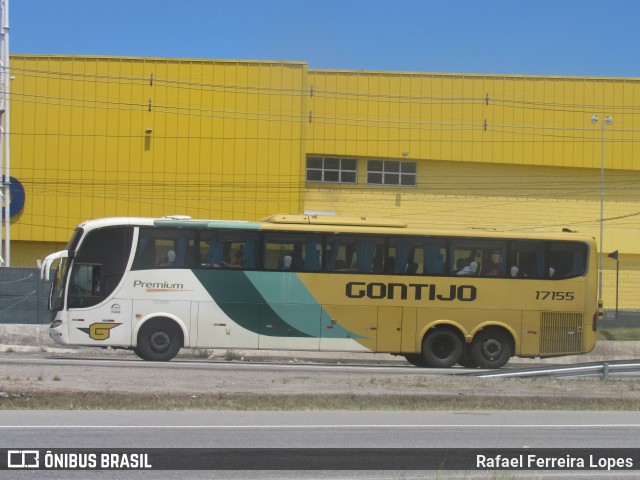 Empresa Gontijo de Transportes 17155 na cidade de Jaboatão dos Guararapes, Pernambuco, Brasil, por Rafael Ferreira Lopes. ID da foto: 11621567.