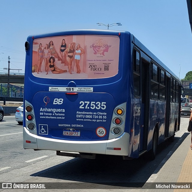 BB Transportes e Turismo 27.535 na cidade de Itapevi, São Paulo, Brasil, por Michel Nowacki. Número da foto: #11622832.