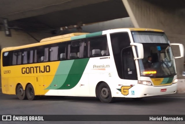 Empresa Gontijo de Transportes 12910 na cidade de Belo Horizonte, Minas Gerais, Brasil, por Hariel Bernades. ID da foto: 11620147.