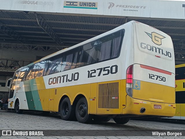 Empresa Gontijo de Transportes 12750 na cidade de Ipatinga, Minas Gerais, Brasil, por Wilyan Borges . ID da foto: 11623690.