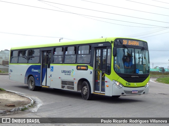 TransPessoal Transportes 734 na cidade de Rio Grande, Rio Grande do Sul, Brasil, por Paulo Ricardo  Rodrigues Villanova. ID da foto: 11624710.