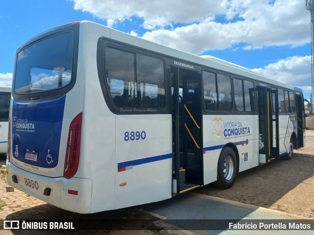 ATT - Atlântico Transportes e Turismo - Vitória da Conquista 8890 na cidade de Vitória da Conquista, Bahia, Brasil, por Fabrício Portella Matos. Número da foto: #11623205.
