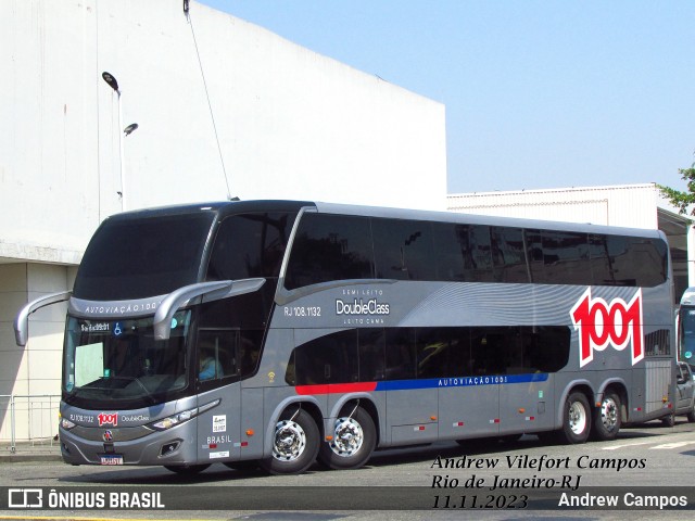 Auto Viação 1001 RJ 108.1132 na cidade de Rio de Janeiro, Rio de Janeiro, Brasil, por Andrew Campos. ID da foto: 11623891.