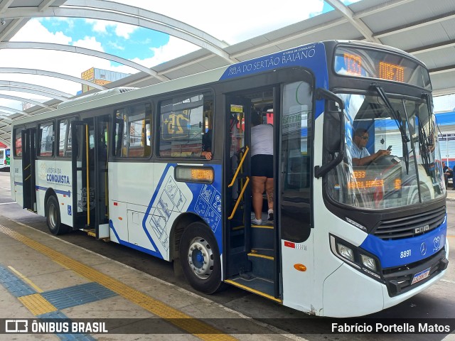 ATT - Atlântico Transportes e Turismo - Vitória da Conquista 8891 na cidade de Vitória da Conquista, Bahia, Brasil, por Fabrício Portella Matos. Número da foto: #11623236.