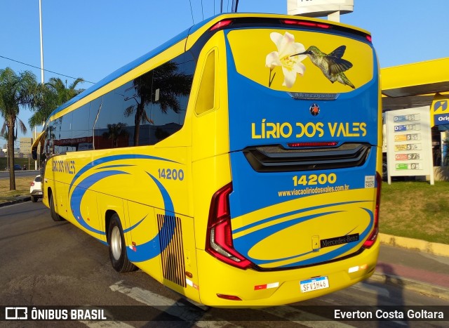 Viação Lírio dos Vales 14200 na cidade de Cariacica, Espírito Santo, Brasil, por Everton Costa Goltara. Número da foto: #11624548.