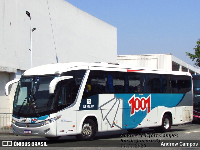 Auto Viação 1001 RJ 108.187 na cidade de Rio de Janeiro, Rio de Janeiro, Brasil, por Andrew Campos. ID da foto: 11623942.