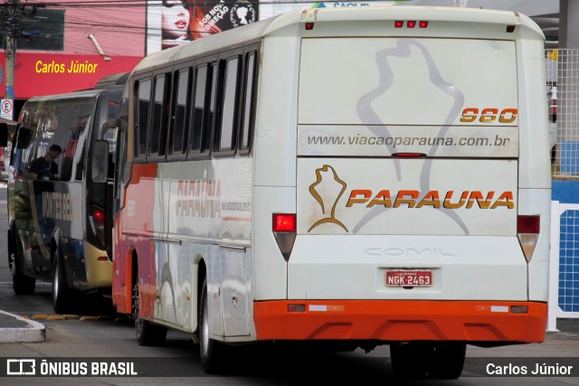 Viação Paraúna 980 na cidade de Goiânia, Goiás, Brasil, por Carlos Júnior. ID da foto: 11625457.